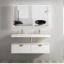 Moonlight Led Mirror Shaving Cabinet With Solid Surface stone Edge 1200